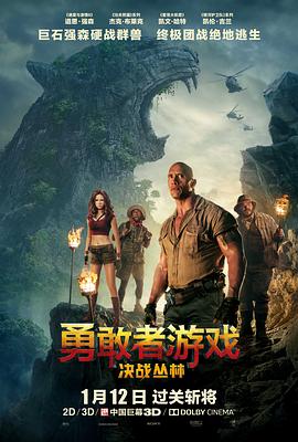 勇敢者游戏：决战丛林 Jumanji: Welcome to the Jungle海报